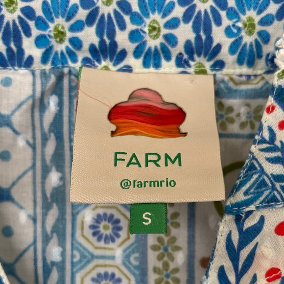 FARM Rio Multicolor Floral & Bird Patchwork Top - Picture 9 of 16